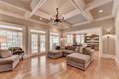 Presenting a traditional cedar shake Hamptons style home on St. Ives Golf and Country Club in Georgia - for sale on GolfHomes.com, golf home, golf lot