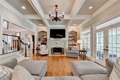 Presenting a traditional cedar shake Hamptons style home on St. Ives Golf and Country Club in Georgia - for sale on GolfHomes.com, golf home, golf lot