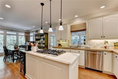 Presenting a traditional cedar shake Hamptons style home on St. Ives Golf and Country Club in Georgia - for sale on GolfHomes.com, golf home, golf lot