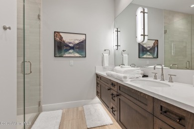 Welcome to this modern lakeview retreat, where thoughtful design on Gozzer Ranch Golf and Lake Club in Idaho - for sale on GolfHomes.com, golf home, golf lot