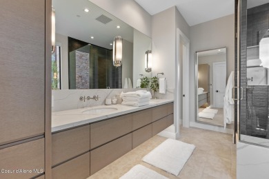 Welcome to this modern lakeview retreat, where thoughtful design on Gozzer Ranch Golf and Lake Club in Idaho - for sale on GolfHomes.com, golf home, golf lot