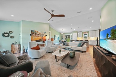 Constructed in 2021, this MODERN-STYLE residence in Rotonda West on Rotonda Golf and Country Club The Palms Course in Florida - for sale on GolfHomes.com, golf home, golf lot