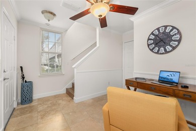 Wake up to peaceful golf course and water views in this on Celebration Golf Club in Florida - for sale on GolfHomes.com, golf home, golf lot