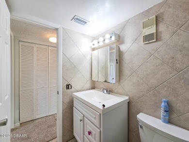 Step into this delightful one-bedroom second-floor condo, where on Daytona Beach Golf Club in Florida - for sale on GolfHomes.com, golf home, golf lot