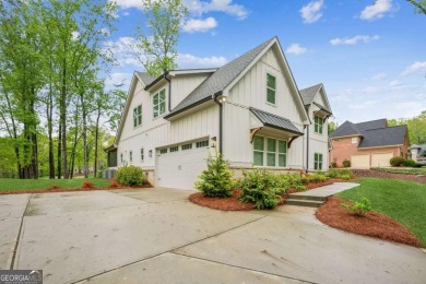 Custom Built in 2021, Master on Main, Level Wooded Backyard on on Royal Lakes Golf and Country Club in Georgia - for sale on GolfHomes.com, golf home, golf lot