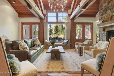 Set on 0.59 acres, this Carney Logan Burke-designed cabin offers on 3 Creek Ranch Golf Club in Wyoming - for sale on GolfHomes.com, golf home, golf lot