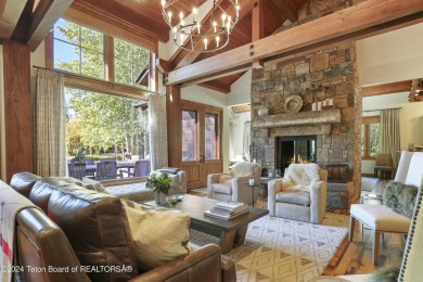 Set on 0.59 acres, this Carney Logan Burke-designed cabin offers on 3 Creek Ranch Golf Club in Wyoming - for sale on GolfHomes.com, golf home, golf lot