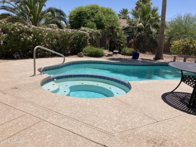Lovely Stonecrest retreat with HEATED POOL & SPA w/pop ups for on Desert Springs Golf Course in Arizona - for sale on GolfHomes.com, golf home, golf lot