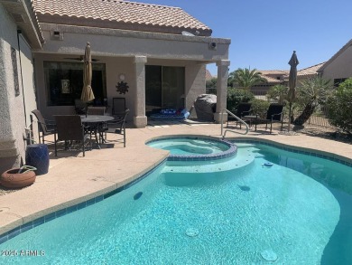 Lovely Stonecrest retreat with HEATED POOL & SPA w/pop ups for on Desert Springs Golf Course in Arizona - for sale on GolfHomes.com, golf home, golf lot