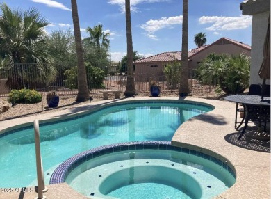 Lovely Stonecrest retreat with HEATED POOL & SPA w/pop ups for on Desert Springs Golf Course in Arizona - for sale on GolfHomes.com, golf home, golf lot
