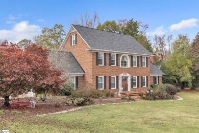 Welcome to your dream home! This stately, three-story brick on Smithfields Country Club in South Carolina - for sale on GolfHomes.com, golf home, golf lot