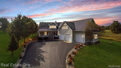 This unique Craftsman-style home offers 1 and a half stories and on Springport Hills Golf Course in Michigan - for sale on GolfHomes.com, golf home, golf lot