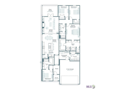 Dawson floorplan by Level Homes!! The Dawson is a one-story plan on Willowdale Country Club in Louisiana - for sale on GolfHomes.com, golf home, golf lot