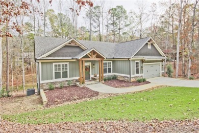 Open craftsman style plan on a quiet cul-de-sac lot with a creek on The Highlands Course At Lake Arrowhead- Course 1 in Georgia - for sale on GolfHomes.com, golf home, golf lot