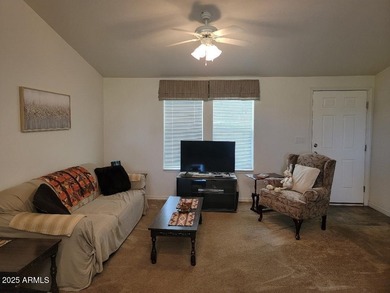 This is a lovely & quaint 2014 3 bedroom 2 bath furnished home on 3 Parks Fairways in Arizona - for sale on GolfHomes.com, golf home, golf lot