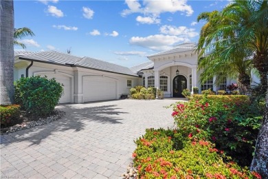 Sun-Soaked Sophistication on the Shores of Miromar Lakes! Tucked on Miromar Lakes Golf Club in Florida - for sale on GolfHomes.com, golf home, golf lot