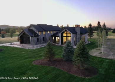 The stunning architecture of this newly constructed ultimate on Teton Springs Resort and Club in Idaho - for sale on GolfHomes.com, golf home, golf lot