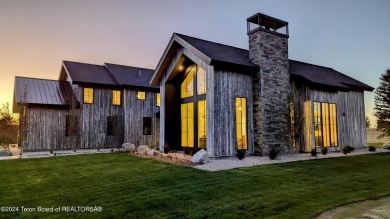 The stunning architecture of this newly constructed ultimate on Teton Springs Resort and Club in Idaho - for sale on GolfHomes.com, golf home, golf lot