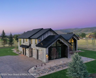 The stunning architecture of this newly constructed ultimate on Teton Springs Resort and Club in Idaho - for sale on GolfHomes.com, golf home, golf lot