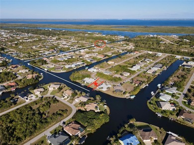WATERFRONT CLEARED LOT | ONE BRIDGE TO OPEN WATER | 80' OF WATER on Rotonda Golf and Country Club - Long Marsh  in Florida - for sale on GolfHomes.com, golf home, golf lot