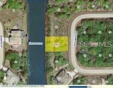 WATERFRONT CLEARED LOT | ONE BRIDGE TO OPEN WATER | 80' OF WATER on Rotonda Golf and Country Club - Long Marsh  in Florida - for sale on GolfHomes.com, golf home, golf lot
