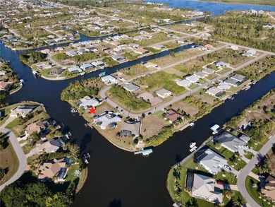 WATERFRONT CLEARED LOT | ONE BRIDGE TO OPEN WATER | 80' OF WATER on Rotonda Golf and Country Club - Long Marsh  in Florida - for sale on GolfHomes.com, golf home, golf lot