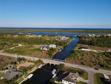 WATERFRONT CLEARED LOT | ONE BRIDGE TO OPEN WATER | 80' OF WATER on Rotonda Golf and Country Club - Long Marsh  in Florida - for sale on GolfHomes.com, golf home, golf lot