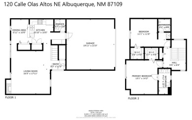 Beautifully Updated Townhouse located in the Villa Encantada on Arroyo Del Oso Golf Course in New Mexico - for sale on GolfHomes.com, golf home, golf lot