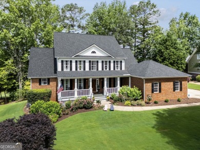 This 4-sided brick 5BR/4.5BA golf course home with a basement on Canongate On White Oak Golf Course in Georgia - for sale on GolfHomes.com, golf home, golf lot