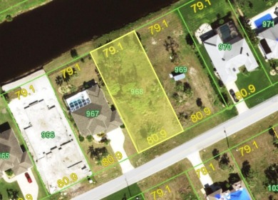 OVERSIZED 1/3 ACRE WATERFRONT lot with a northwest facing on Rotonda Golf and Country Club - Long Marsh  in Florida - for sale on GolfHomes.com, golf home, golf lot