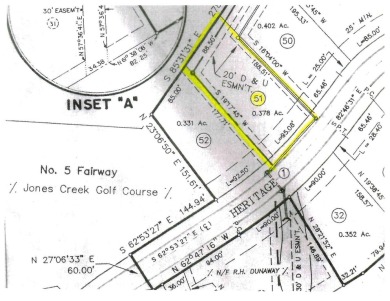 Now is you chance to live in Jones Creek! Last wooded lot on on Jones Creek Golf Club in Georgia - for sale on GolfHomes.com, golf home, golf lot