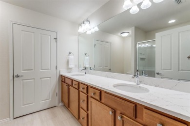 Charming single-story and sought-after Pine Springs floor plan on Frisco Lakes Golf Course in Texas - for sale on GolfHomes.com, golf home, golf lot