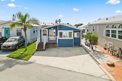 Charming and renovated, this 2-bedroom, 1-bath retreat is on Island Dunes Country Club in Florida - for sale on GolfHomes.com, golf home, golf lot