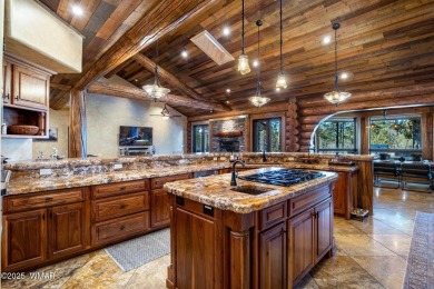 MAGNIFICENT, TURN-KEY FURNISHED FULL LOG CABIN, BACKING NATIONAL on Torreon Golf Club in Arizona - for sale on GolfHomes.com, golf home, golf lot