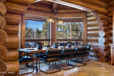 MAGNIFICENT, TURN-KEY FURNISHED FULL LOG CABIN, BACKING NATIONAL on Torreon Golf Club in Arizona - for sale on GolfHomes.com, golf home, golf lot