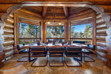 MAGNIFICENT, TURN-KEY FURNISHED FULL LOG CABIN, BACKING NATIONAL on Torreon Golf Club in Arizona - for sale on GolfHomes.com, golf home, golf lot