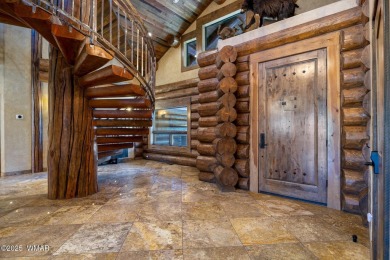 MAGNIFICENT, TURN-KEY FURNISHED FULL LOG CABIN, BACKING NATIONAL on Torreon Golf Club in Arizona - for sale on GolfHomes.com, golf home, golf lot