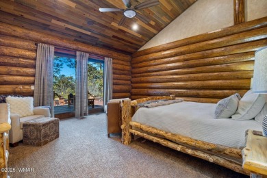 MAGNIFICENT, TURN-KEY FURNISHED FULL LOG CABIN, BACKING NATIONAL on Torreon Golf Club in Arizona - for sale on GolfHomes.com, golf home, golf lot