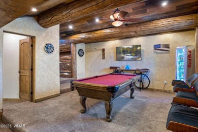 MAGNIFICENT, TURN-KEY FURNISHED FULL LOG CABIN, BACKING NATIONAL on Torreon Golf Club in Arizona - for sale on GolfHomes.com, golf home, golf lot