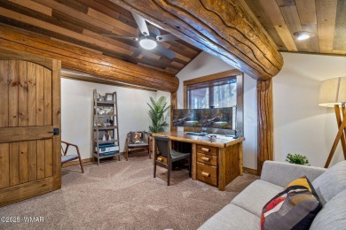 MAGNIFICENT, TURN-KEY FURNISHED FULL LOG CABIN, BACKING NATIONAL on Torreon Golf Club in Arizona - for sale on GolfHomes.com, golf home, golf lot