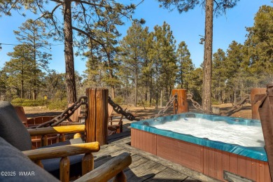 MAGNIFICENT, TURN-KEY FURNISHED FULL LOG CABIN, BACKING NATIONAL on Torreon Golf Club in Arizona - for sale on GolfHomes.com, golf home, golf lot