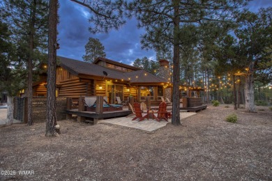 MAGNIFICENT, TURN-KEY FURNISHED FULL LOG CABIN, BACKING NATIONAL on Torreon Golf Club in Arizona - for sale on GolfHomes.com, golf home, golf lot