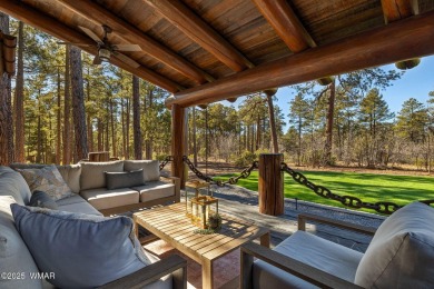 MAGNIFICENT, TURN-KEY FURNISHED FULL LOG CABIN, BACKING NATIONAL on Torreon Golf Club in Arizona - for sale on GolfHomes.com, golf home, golf lot