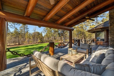 MAGNIFICENT, TURN-KEY FURNISHED FULL LOG CABIN, BACKING NATIONAL on Torreon Golf Club in Arizona - for sale on GolfHomes.com, golf home, golf lot