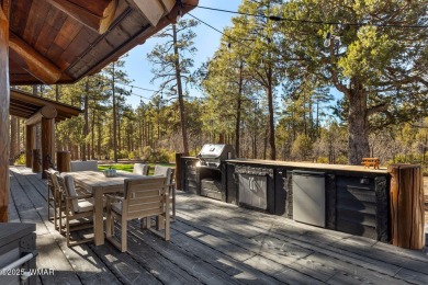 MAGNIFICENT, TURN-KEY FURNISHED FULL LOG CABIN, BACKING NATIONAL on Torreon Golf Club in Arizona - for sale on GolfHomes.com, golf home, golf lot