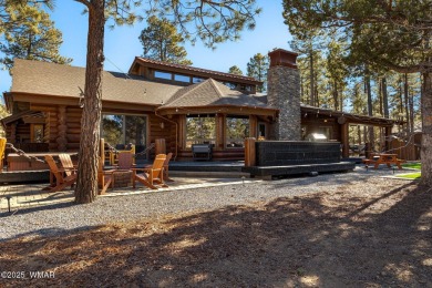 MAGNIFICENT, TURN-KEY FURNISHED FULL LOG CABIN, BACKING NATIONAL on Torreon Golf Club in Arizona - for sale on GolfHomes.com, golf home, golf lot