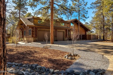 MAGNIFICENT, TURN-KEY FURNISHED FULL LOG CABIN, BACKING NATIONAL on Torreon Golf Club in Arizona - for sale on GolfHomes.com, golf home, golf lot