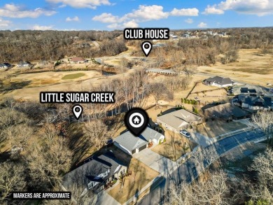 Beautiful home in Big Sugar Golf Course Community with creek on Big Sugar Golf Club in Arkansas - for sale on GolfHomes.com, golf home, golf lot