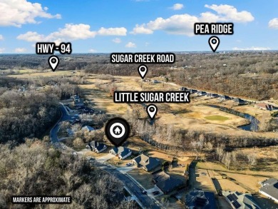 Beautiful home in Big Sugar Golf Course Community with creek on Big Sugar Golf Club in Arkansas - for sale on GolfHomes.com, golf home, golf lot