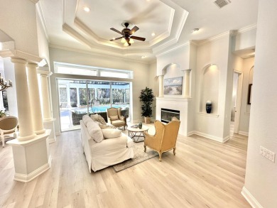 Located on a private end lot and shielded by greenery, this on Sandestin Golf and Beach Resort - Raven in Florida - for sale on GolfHomes.com, golf home, golf lot